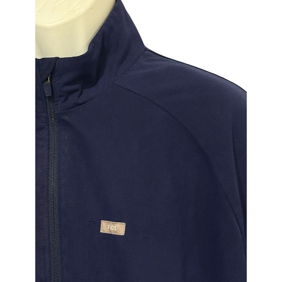 Figs Jacket Men XL Navy Cobaki Scrub Full Zip Long Sleeve Lined Pocket Technical - Picture 3 of 16
